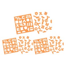 EnO Palette Edu Magnet Play Hangul Orange, 3個, 24件
