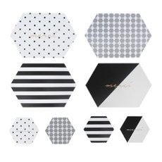 에이드엘 AL 프롤로그 코스터 4종 + 테이블매트 4종 세트, 혼합색상, 432 x 282 mm