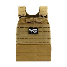 WODFRIENDS CrossFit 健身重量背心板載體, 棕色, 1.2公斤