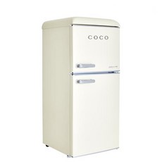 소형냉장고-추천-코코일렉 레트로 미니냉장고, 화이트, CRB12CD