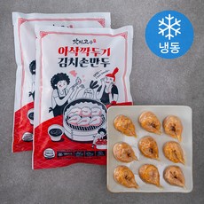 맛의고수 아삭 깍두기 김치손만두 (냉동), 800g, 2팩