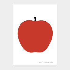 돈을 부르는 사과 그림 포스터 Red apple