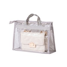 透明防塵袋 灰色 18.5*29*39cm, 1入, 1個