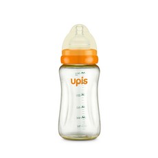 유피스 프리미엄 PPSU 젖병 300ml 젖꼭지 뚜껑, 오렌지, 1개