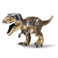 대형 회색 티라노사우르스 공룡 레고호환블록, 혼합색상