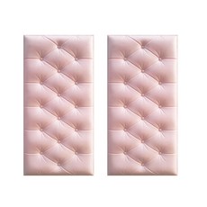 MEO 3D 입체 벽 바닥 쿠션 매트 2P, 핑크