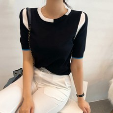 배색니트