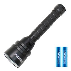 제로빔 DX7 후레쉬 LED 육상 탐색 해루질 방수랜턴, DX7 배터리4개 포함세트