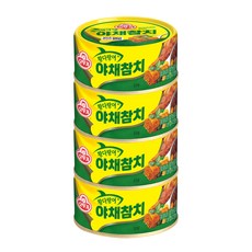 오뚜기 야채참치, 135g, 4개