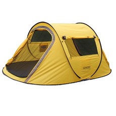 노마드 원터치 팝업텐트 피크닉 M, 옐로우, 3인용
