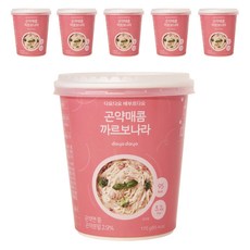 배부르 다요다요 곤약 매콤 까르보나라, 170g, 6개