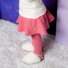 밀크마일 아동용 베니왕 기모 플레어 스커트 레깅스