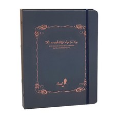 아이씨엘디자인 빈티지 내지 양장 6공 로망스 ver.3 다이어리, 네이비 네이비