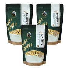 올고진 발효 귀리, 500g, 3개