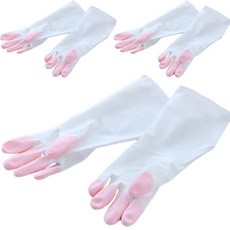 라이프랩 손끝 컬러 고무장갑 M 양손세트, 핑크, 3세트, 중(M)