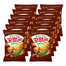 롯데제과 꼬깔콘 군옥수수맛, 134g, 12개