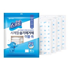 스카트 사계절 습기제거제 이불 쏙 4p, 80g, 1개