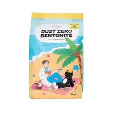 냥쌤 더스트제로 벤토나이트 고양이 모래 피톤치드, 6kg, 1개