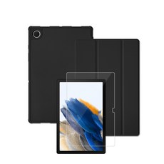 라이노핏 태블릿PC 노블 케이스 + 강화유리 세트, 블랙(케이스)