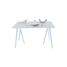 앤의 데코 가죽 방수 테이블 식탁 매트, 크림화이트, 40 x 50 cm