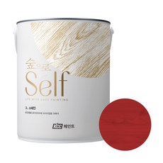 KCC 숲으로 셀프 수성스테인, 레드, 3L, 1개