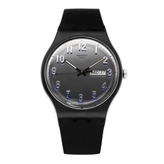 스와치 쿼츠 우레탄 시계 New Gent SECRET SERVICE 37mm SUOB718