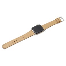 모모켓 스마트워치 SR레더 심플 가죽 스트랩 38 / 40 / 41mm, 베이지