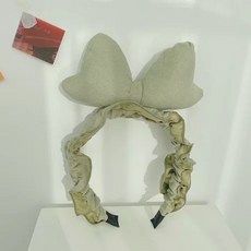 왕리본 머리띠