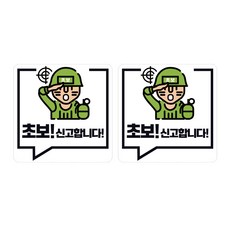 티엔알 초보신고합니다 야광반사고휘도 스티커, 혼합색상, 2개 혼합색상, 2개