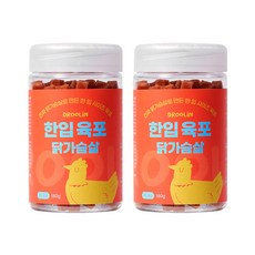 드룰린 강아지 한입육포, 닭고기맛, 180g, 2개 2개, 닭고기맛