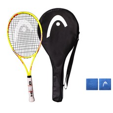 헤드 테니스 사이버 프로 라켓 + 손목밴드 13cm 2p 세트, 옐로우(라켓), 랜덤발송(손목밴드)