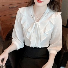 주름블라우스
