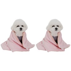 레드퍼피 반려동물 폴라리 블랭킷 담요 2p, 소프트핑크, 2개