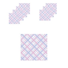 솔룸 체크 모양 포스트잇 50p, 그레이프체크, 8개