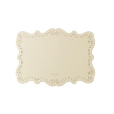 VBCCASA 사각 실리콘 플레이스매트, 바로크 크림, 400mm x 260mm x h 3mm