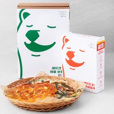 삼삼해물 쉐이크 잍 해물 부침개 520g + 해물 김치부침개 420g 세트, 1세트