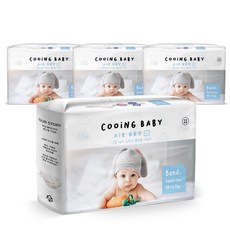 쿠잉베이비 에어드라이 풀커버 밴드형 기저귀 아동용 소형 S(NB~6.5kg), 136매