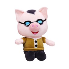 해솔 저팔계 돼지 동물 캐릭터 인형, 브라운, 1개