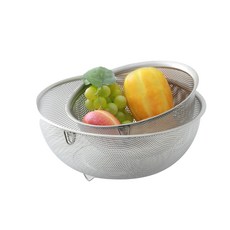 젠한국 리빙젠 스테인리스 타공 채반 2종 세트