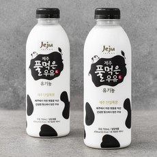 유기농 인증 제주 풀먹은 우유, 2개, 750ml