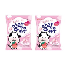 롯데웰푸드 말랑카우 딸기우유캔디, 158g, 2개