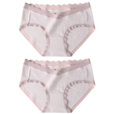 셀레네 퍼플 물결라인 로우 임부팬티 2p