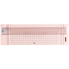델리 트리머 눈금 컷팅 문서 재단기 핑크, A4, 14251