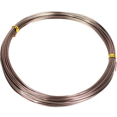 공예 철 와이어 1mm x 10m, 06 갈색, 1개