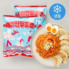 명인만두 비빔만두쫄면 1인분 (냉동), 2개, 370g