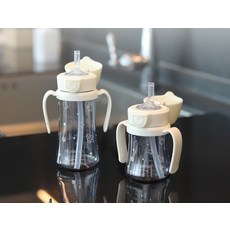 그로미미 PPSU 스페이스 빨대컵 300ml, 화이트, 1개