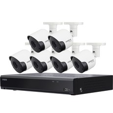 캠플러스 200만화소 8채널 6카메라 CCTV 세트 2TB CPR-850(녹화기) CPB-201(카메라)