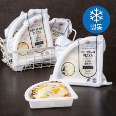 빨간화덕 수제화덕 통팥 조각피자 (냉동), 75g, 4개