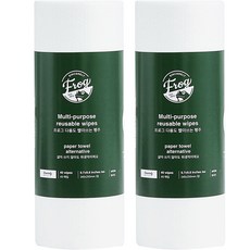 SINCERELY Frog 可水洗拋棄式抹布, 40張, 2捲