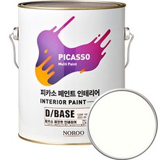 노루페인트 피카소 페인트 인테리어 4L, 크림화이트(DP0060), 1개